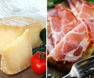 Afgetopt met pecorino en capocollo