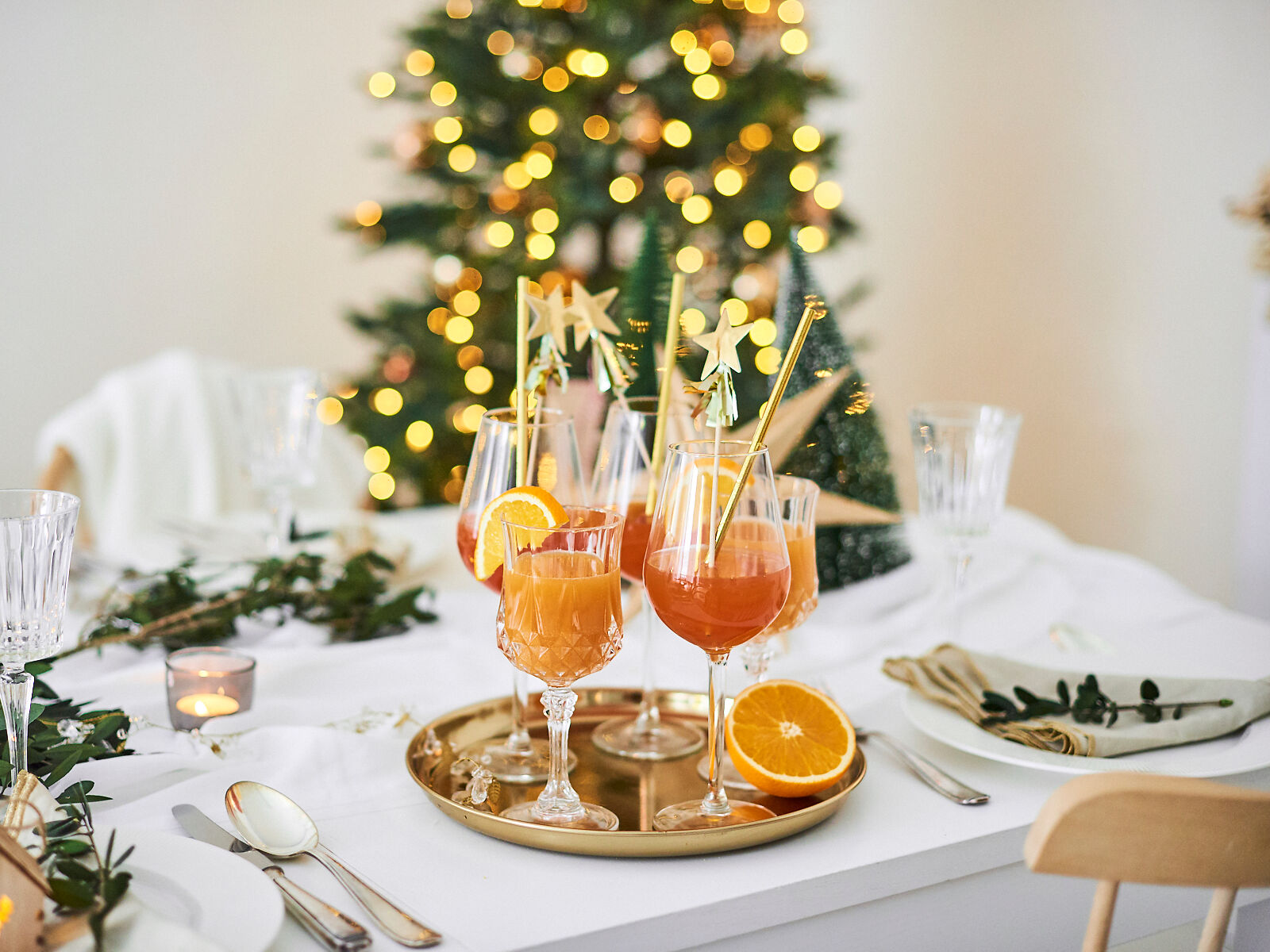 Weihnachtsspritz mit Aperolsirup