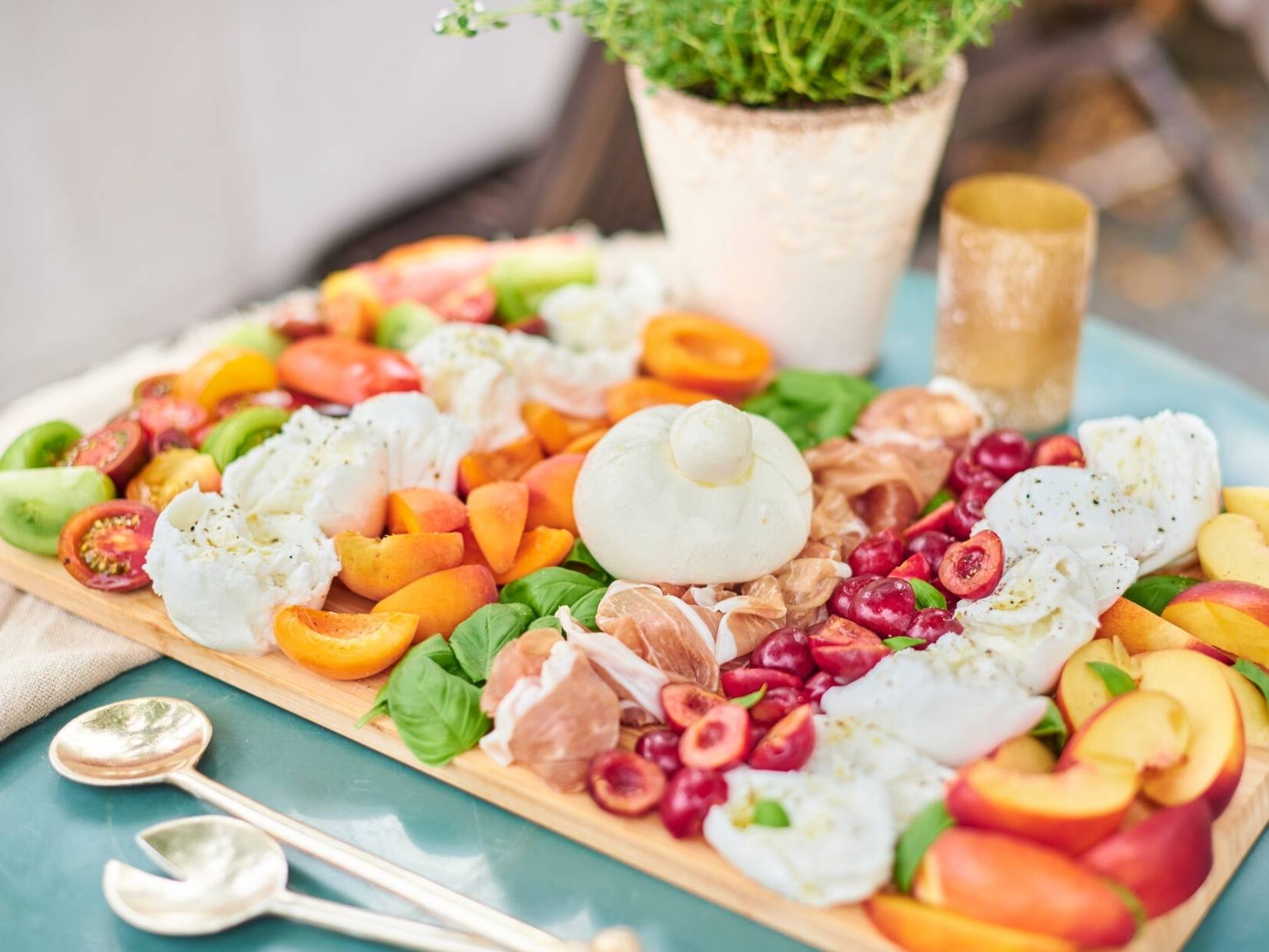 Sommerliche Antipasti Platte