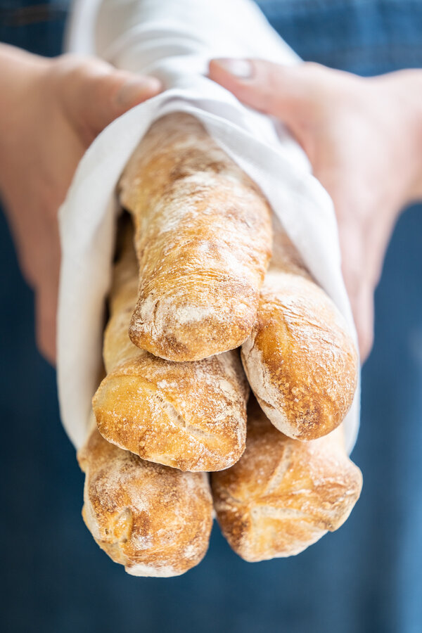 Vers gebakken ciabatta