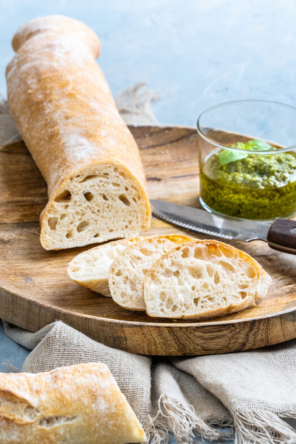 Bak ciabatta brood